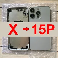 DIY Back Shell For iPhone X to 15 Pro Back Cover Housing For X To 15 Pro Back Housing X Up To 15 Pro