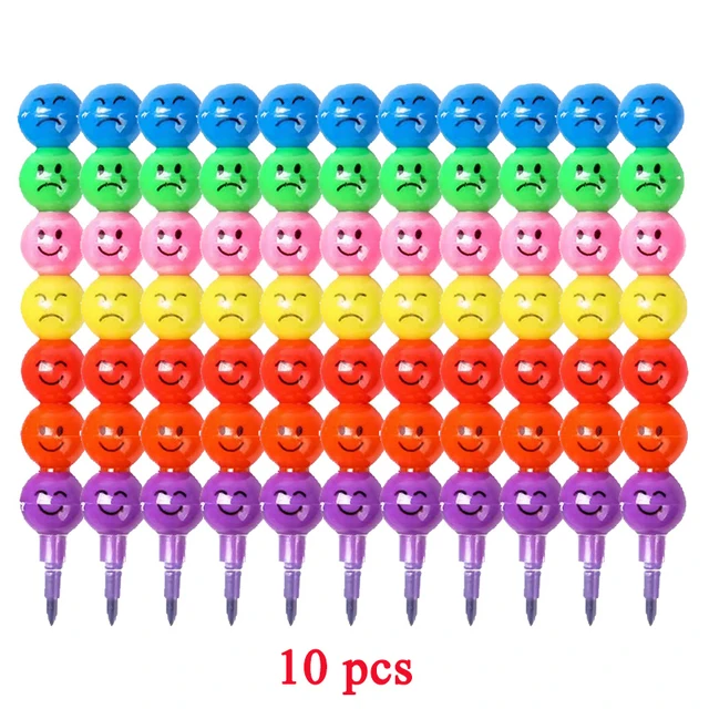 STACKABLE SNOWMAN CRAYONS 12PCS - Creative Kids