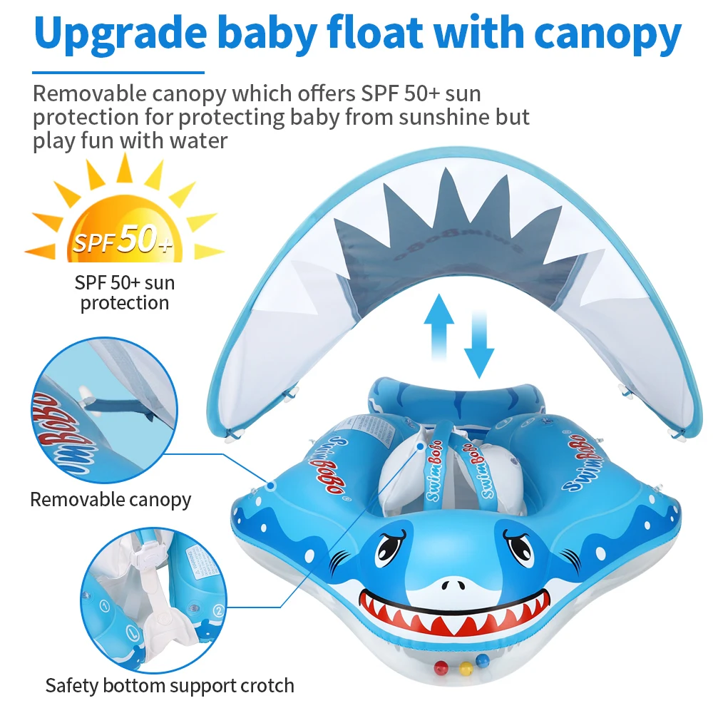 New Baby Swimming Float Ring Inflatable Infant Floating For Summer Kids Swim Pool Accessories Circle Toddler Bathing Water Toy 5