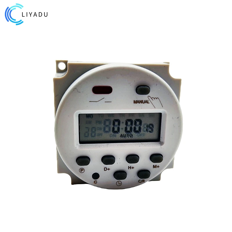 CN101A 12V/24V/110V/220V  Single and double countdown micro cycle time control switch timer controller min control 16A 2