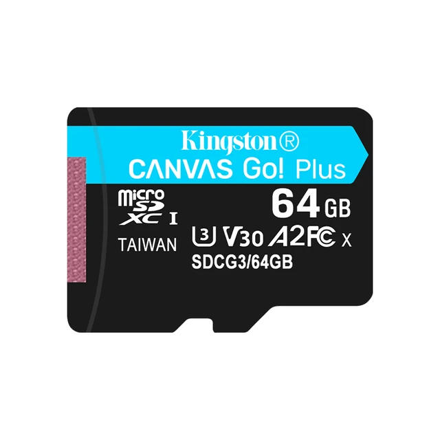 Kingston Canvas Go Plus Micro SD Card 64GB 128GB 256GB 512GB Memory Card V30 U3 Flash Card Up to