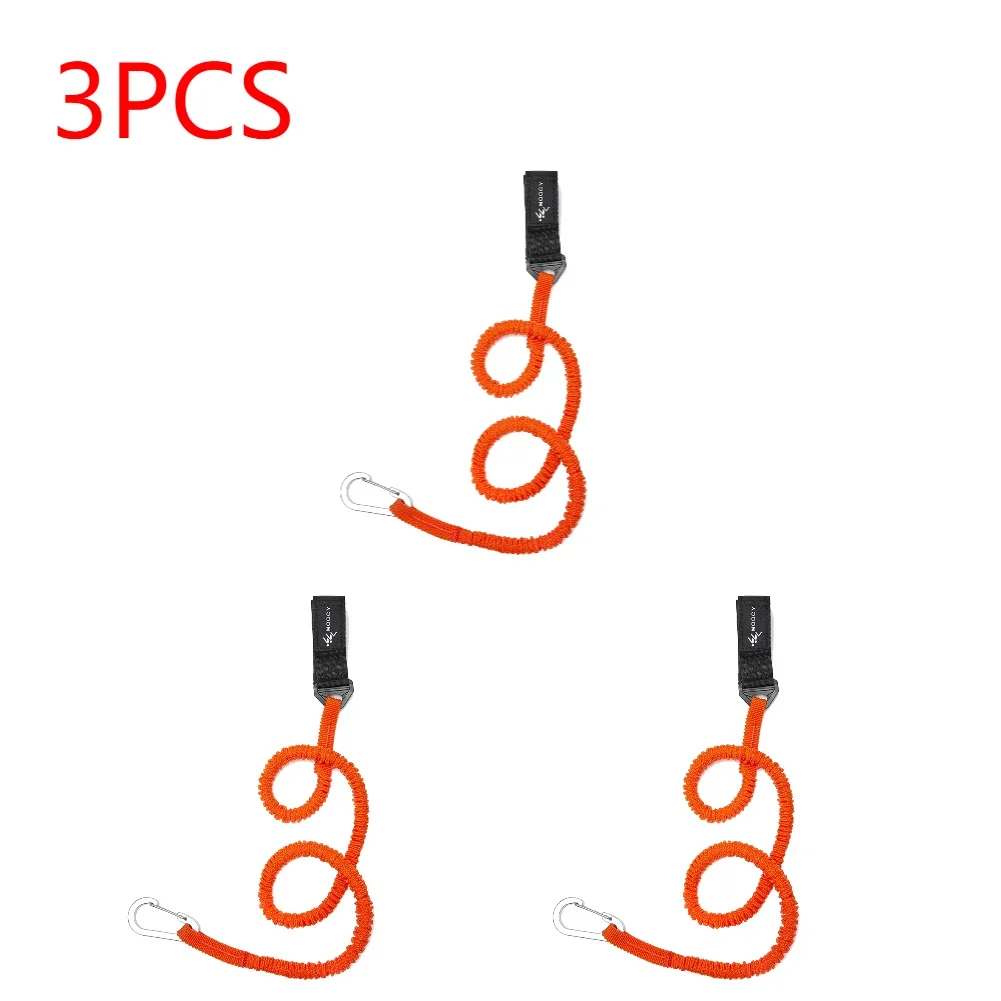 Elastic Kayak & Canoe Paddle Leash - Anti-Lost Coiled Safety Lanyard for Fishing Rods and Boat Gear