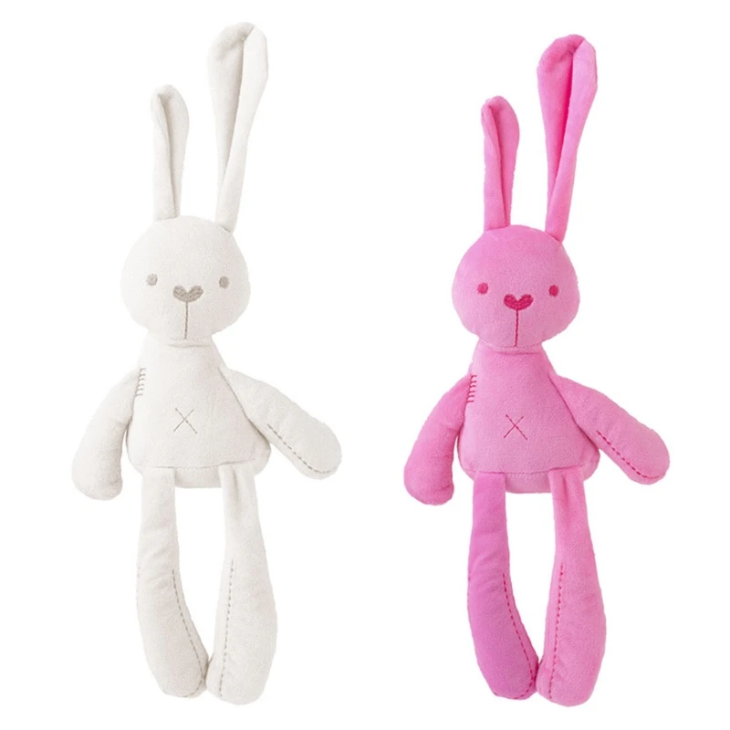 Stuffed Animals Bunny Soft Snuggle Bunny Baby Sleep Cotton Rabbit Toys Childs First Bunny for Doll Natural Cotton W DropShipping umbilical hernia belt baby belly band infant belly band wrap umbilicaltrusscord dropshipping