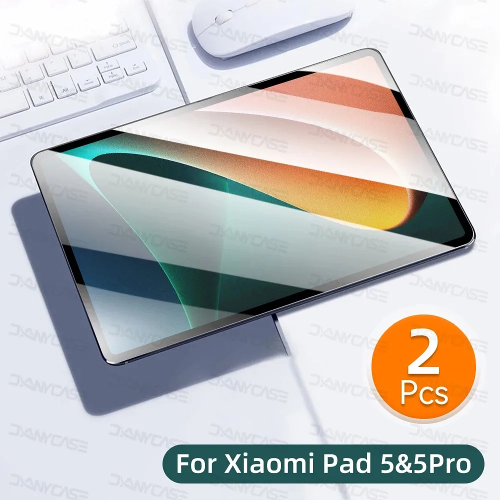 Premium Glass Screen Protector for Tablets - 2-Piece Set, 9H Hardness, Protective Film