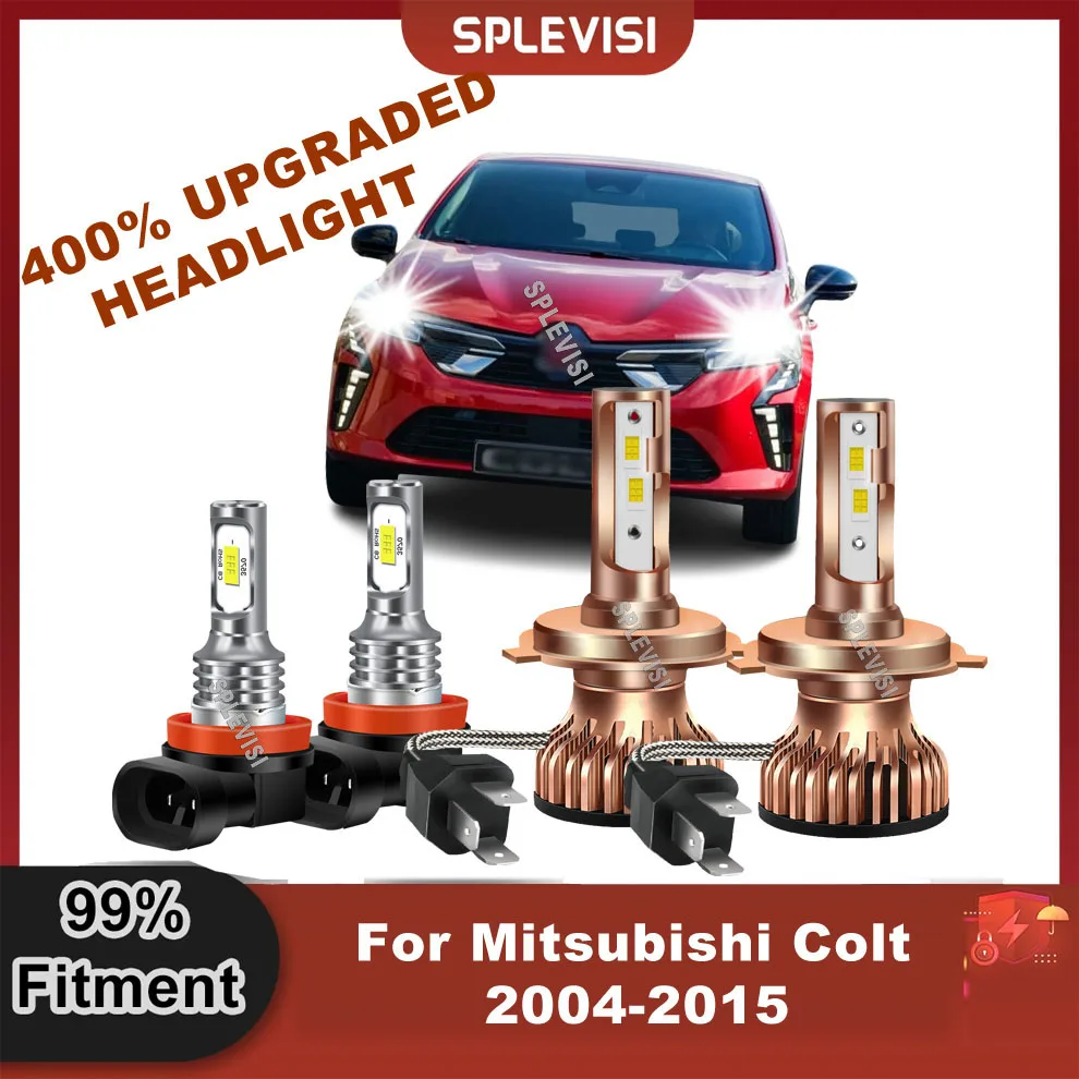 

H4 472 H11 711 Xenon Super White Headlight Bulbs Foglamp Play Plug For Mitsubishi Colt 2004-2015 2005 2006 2007 2008 2009 2010