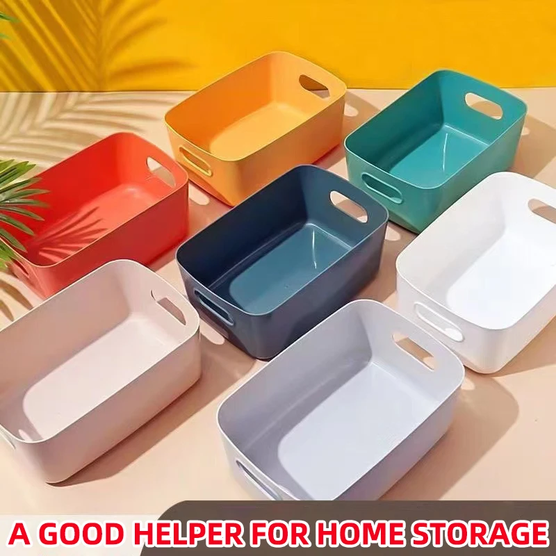 

Miscellaneous storage box, desktop plastic box, bathroom cosmetics sorting box, kitchen storage box, snack storage basket