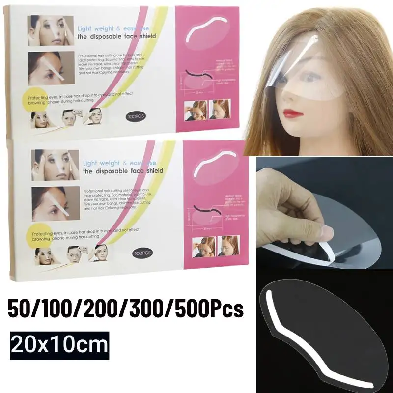 샤워 클리어 바이저 속눈썹 도구, 이발 얼굴 보호대, 메이크업 속눈썹, 살롱 눈..