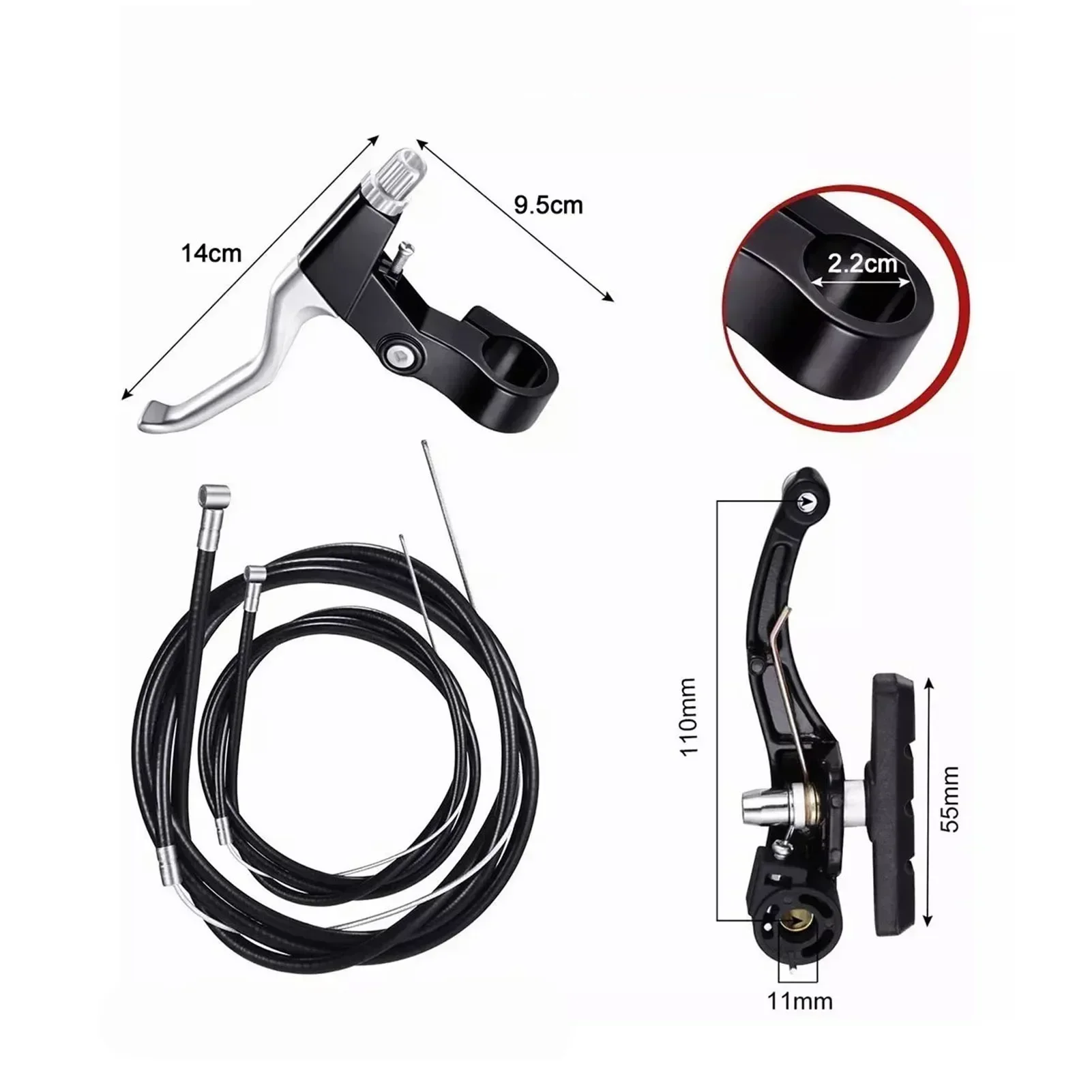 Bike Front Rear V Brakes Front Rear Caliper Set Brake Cycling Kit for MTB BMX Folding Road Mountain Bicycle Bikes Brake Set,bicycle v brake calipers,bicycle v brake parts