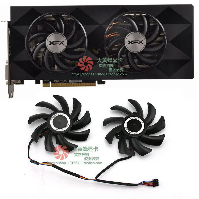 Xfx R9 390X R9 390 R9 280X Magic Zun Ventola Di Raffreddamento Della Scheda Grafica Versione D'Oltremare