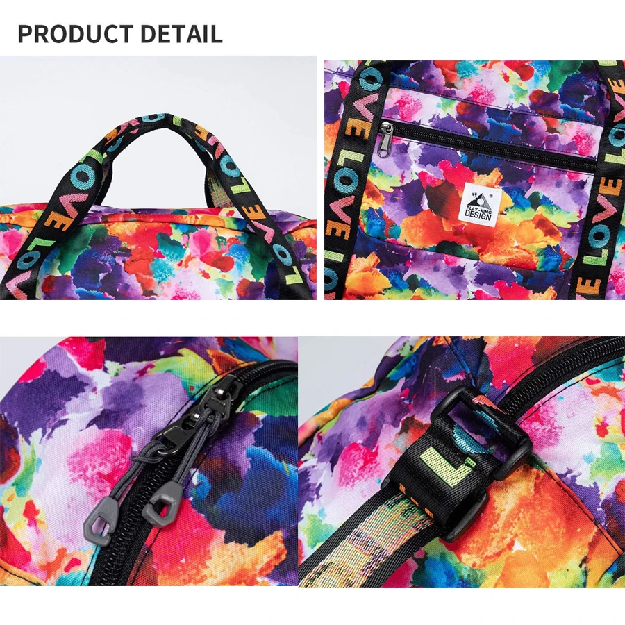 Travel Duffel Bag, Weekender Overnight Carry On Bag for Women, Foldable Travel Duffel Bag ,Gym Luggage