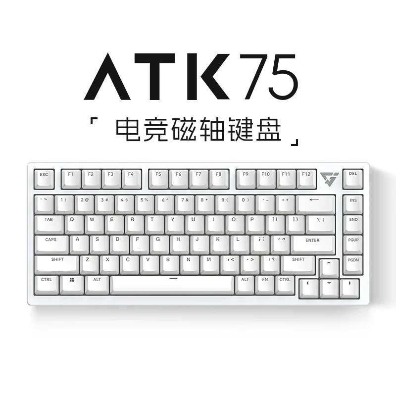 Vxe Atk Atk75 White Keyboard Magnetic Switch Mechanical Keyboard E 