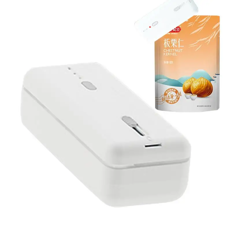 

Bag Sealer Portable Food Sealer with 3 Modes Mini Handheld Plastic Bag Clip Sealing Machine for Seasoned Meat Food Preservation