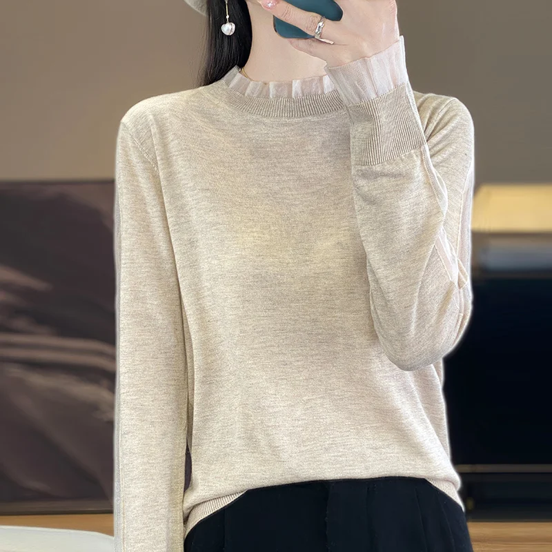 2024 Autumn/Winter Women's Cashmere Sweater Women's Sweater Women's Pullover Fashion Cashmere Sweater Knitted Sweater Pullover 4