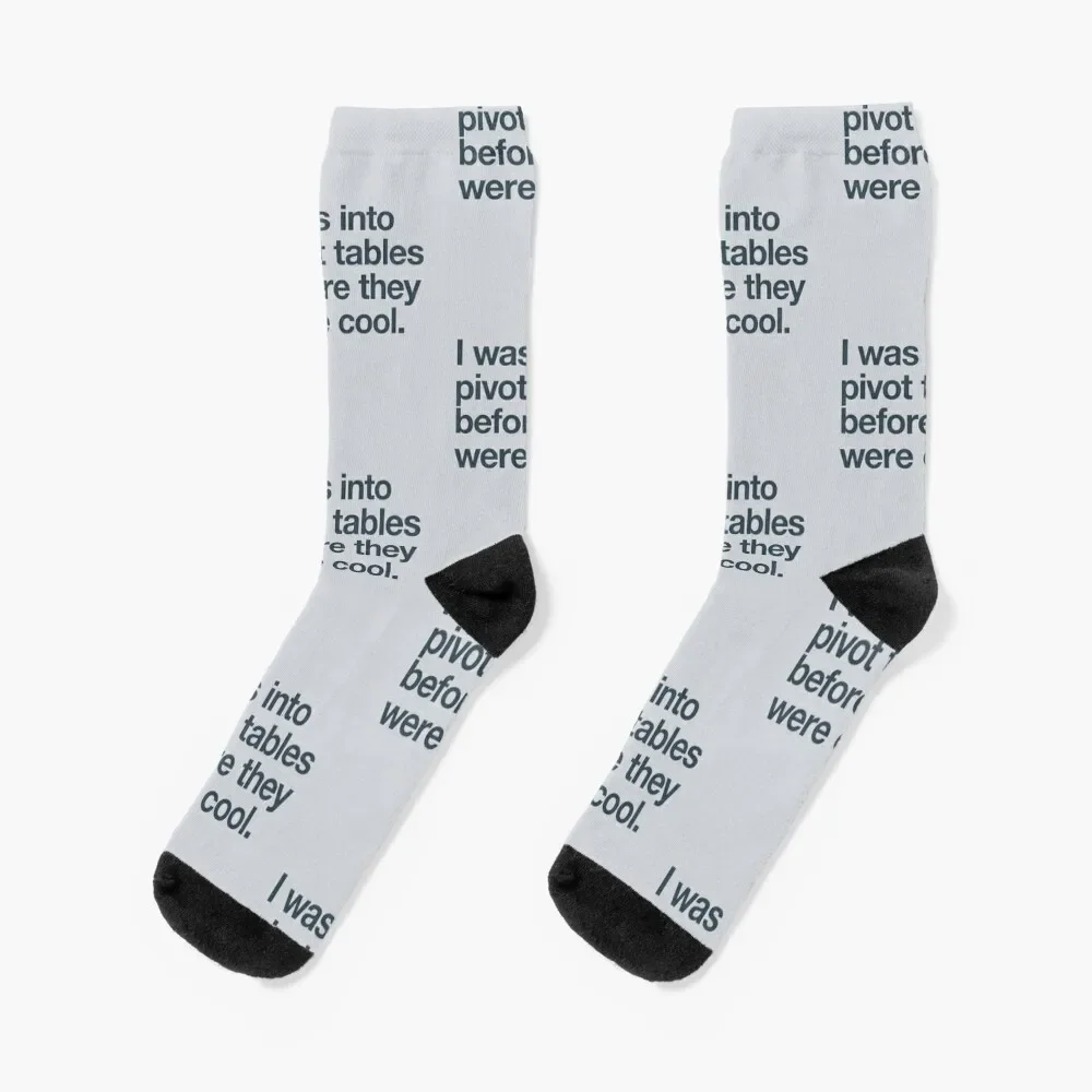 

I was into pivot tables before they were cool Socks snow cycling bright garter sheer Designer Man Socks Women's