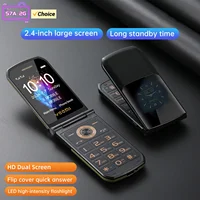 S7A 2G YEEMI Flip CellPhone 2.4inches MTK HD Screen GSM Dual SIM Card 1000mAh Mp3 Mp4 FM 8W Camera Type-C 2G Mobile Phone