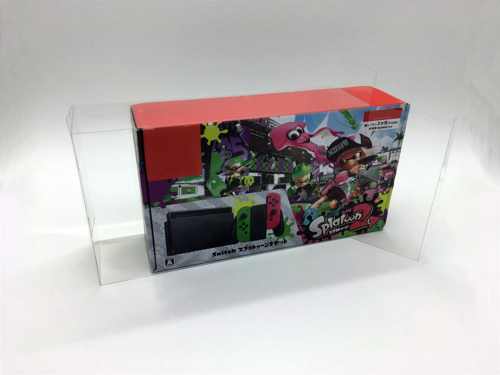 1 Scatola Di Protezione Per Nintendo Switch Splatoon 2 System Clear Disppclear Display Case Collect Box