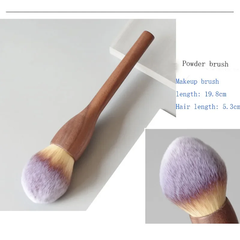 Makeup Brush Wood Walnut Large Retro Powder Brushes Honey Loose Super Soft Beauty Gift Girlfriend Make Up Tool makeup brush set makeup brush makeup tool set makeup tool