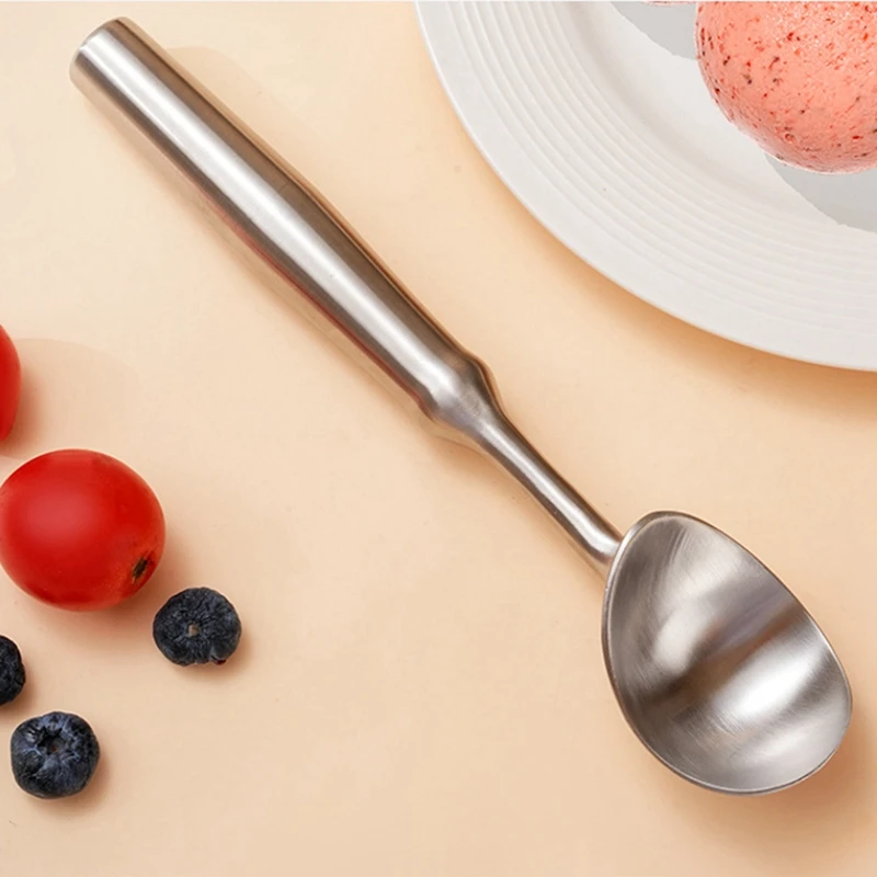 304 Stainless Steel Ice Cream Scoop Self-Dispensing Ice Cream Scoop Melon Baller Fruit Watermelon