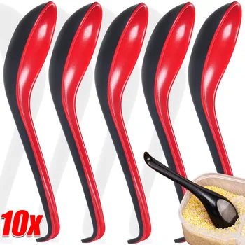1/5/10pcs Mighty Porcellana Anti-Shock Cucchiai Cucchiaio di Riso Giapponese Gnocchi Porridge Zuppa Cucchiaio Ristorante Bar Posate Da Cucina 1