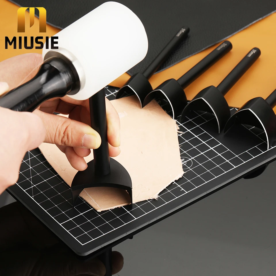1PC 25mm-45mm V-Shaped Leather Cuttting Tool Punch Cutter DIY Leather Craft Tools V Shape Cutter Punching for Belt Wallet