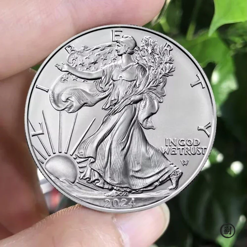 American Statue of Liberty Eagle Coin Silver Plated Commemorative Coin Collection Liberty Collection Home Decoration