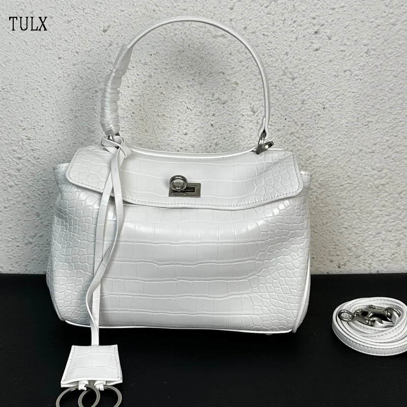 

TULX Women's Bag PU Leather 2024 New Versatile Fresh And Sweet HandbagTexture Trend Crossbody Shoulder Bag Female Luxury
