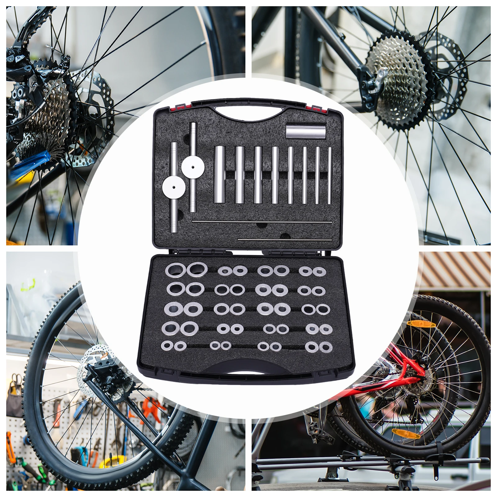 Fahrradnabenlager-Montage-Presswerkzeug-Set, Softtail-Rahmen-Reparatur-Kit, Fahrradlager-Ausbau- und Einbauwerkzeug – Detail 1