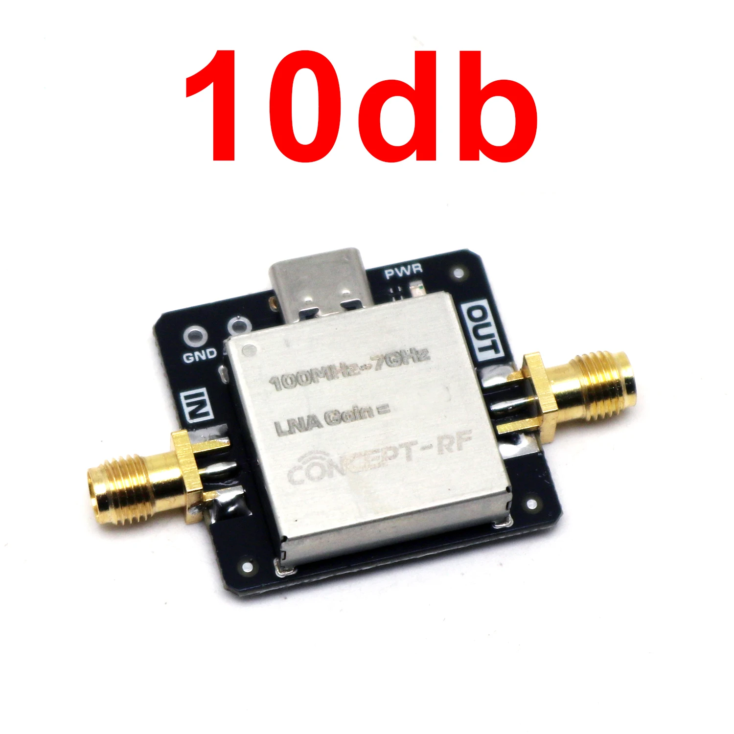 100M-7GHz Low Noise Amplifier (LNA) 20db 30db 40db 50db Gain for RF front-end Signal Receiver SDR LORA Helium Miner Radio 5.8Ghz