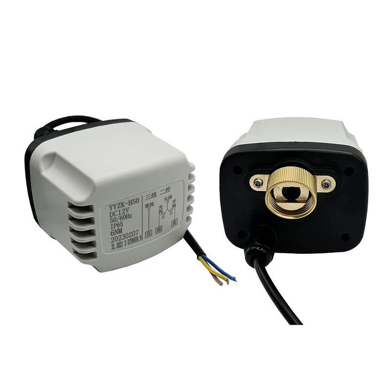 Prova d Água Elétrica Atuador Válvula de Esfera Fios Controle Válvulas de Esfera Elétrica Motor Ac220v Dc24v Dc12v Ip65 à