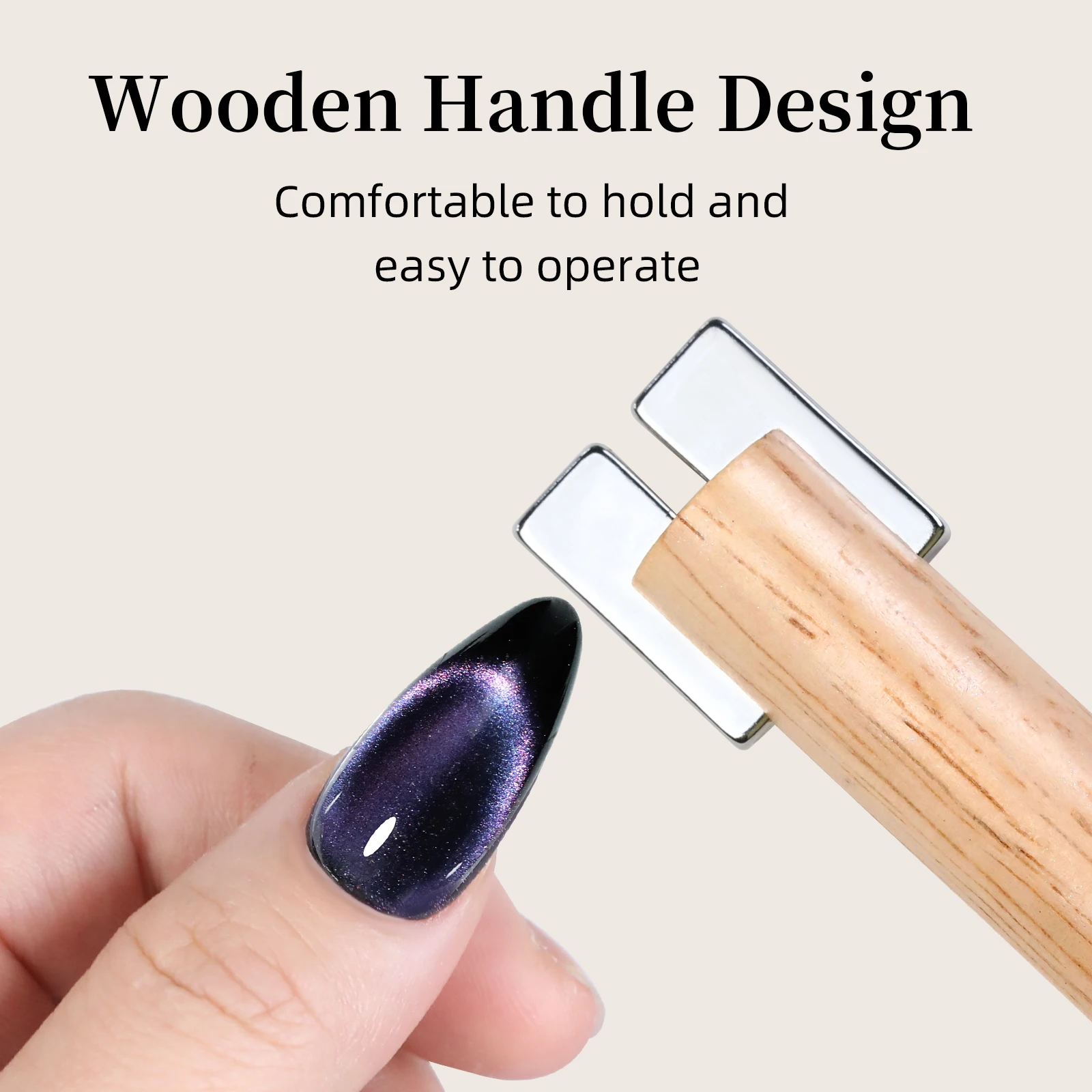4 In 1 Detachable Multifunctional Combination Magnetic Stick Cylindrical Suction Nail Art Cat Eye Super Strong Magnet Nail Tools