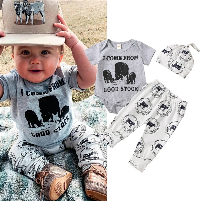 Conjunto de ropa para bebés recién nacidos con letras para bebés