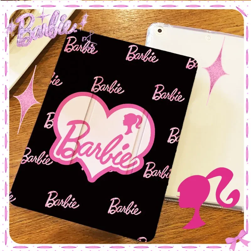 Barbie Kawaii Etablet Custodia Per Computer Ipad Mini Air 5 4 Pro 2024 Guscio Protettivo Schermo Protettivo Trendy Movie Girls Gift Lovely
