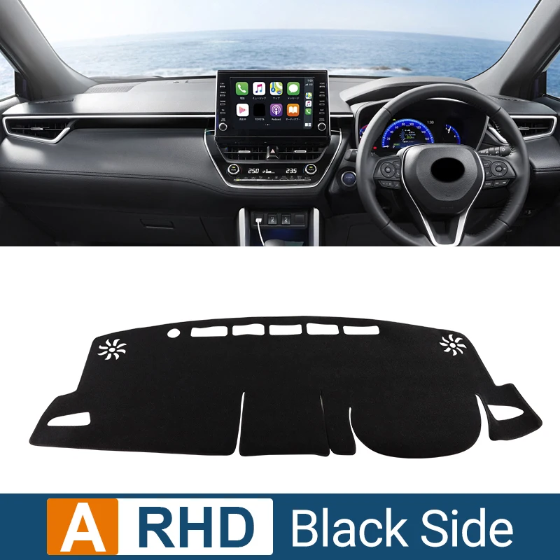 Hybrid Car Dashboard Sun Shade Cover - Non-slip Instrument Desk Accessories