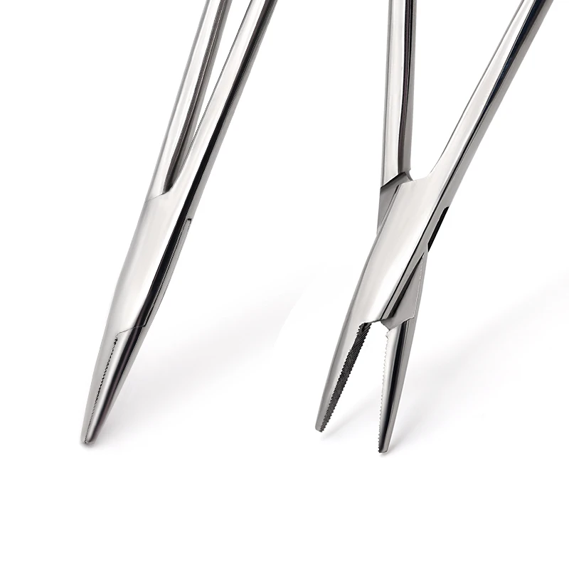16/18 cm Chirurgische Nadelhalter Blutstillende Pinzette Zange Edelstahl Kieferorthopädische Pinzette Zahnarzt Instrument Veterinärmedizin – Detail 7