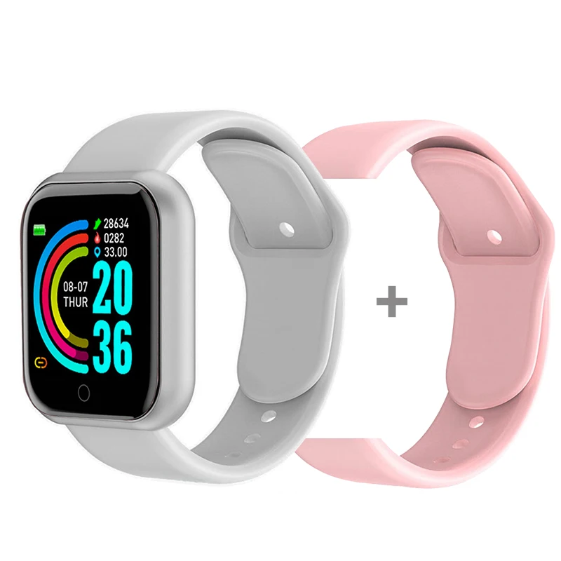 D20 Smart Watch Men Sport Fitness Tracker Blood Pressure  Heart Rate  Monitor Y68 Women Bracelet For Android IOS Xiaomi Kids 