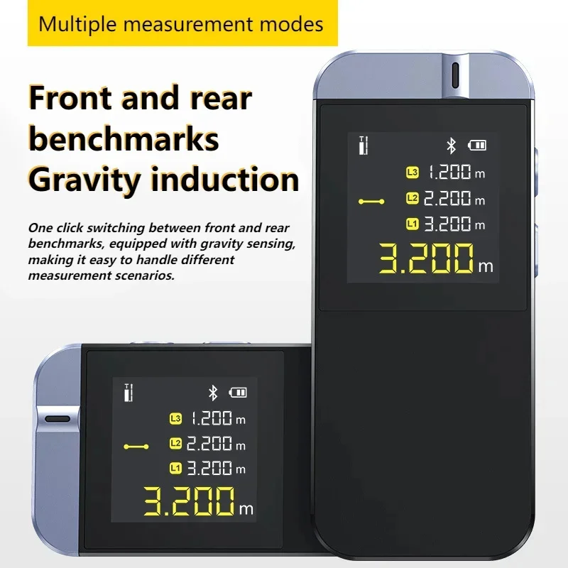 40 Meter Ranging Laser Rangefinder Infrared Measuring Ruler Electronic Ruler Measuring Room Instrument Gravity Sensing