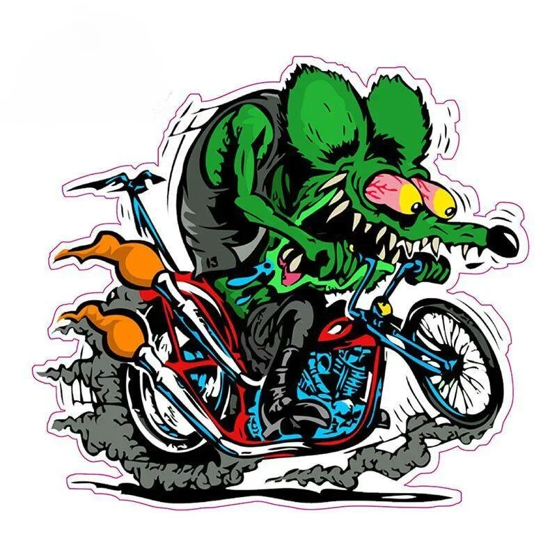 For Rat Fink Decal Car Decoration for Window Trunk anime Car Sticker