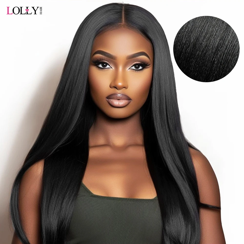 Light Yaki Straight Hair Bundles 1/3/4 Pieces Kinky Straight Human Hair Bundles 8-30 Inch Remy Human Hair Extensions For Women 2