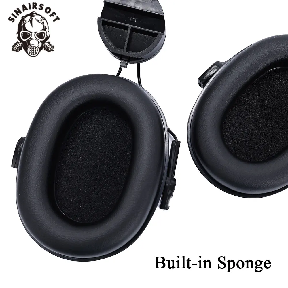 Electronic Earmuffs Tactical Helmet Mounted Ear Anti-Noise Plugs Hearing Protection Soundproof Defenders Hunting Accessories