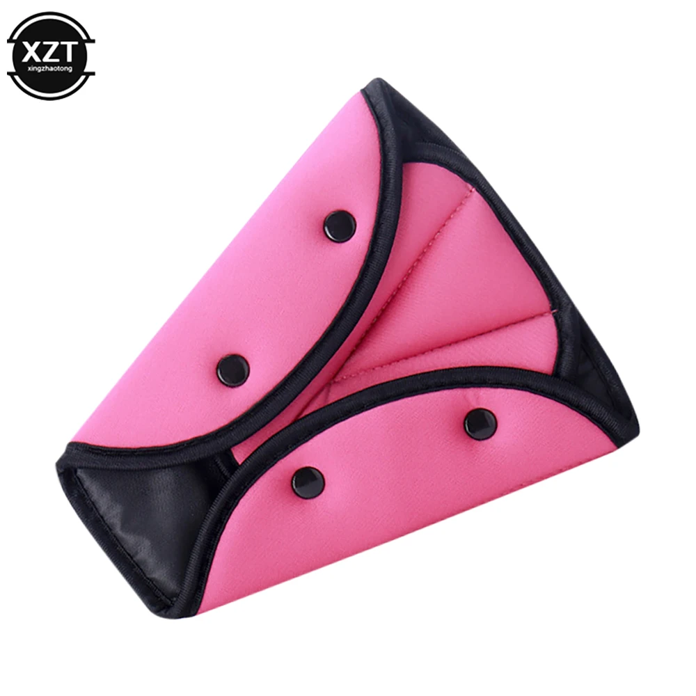 Juste de ceinture de sécurité de voiture souple et réglable pour enfants,  fixateur de ceinture de sécurité, triangulaire anti-rebord pour la  protection du cou de l'enfant, accessoire de ceinture - AliExpress