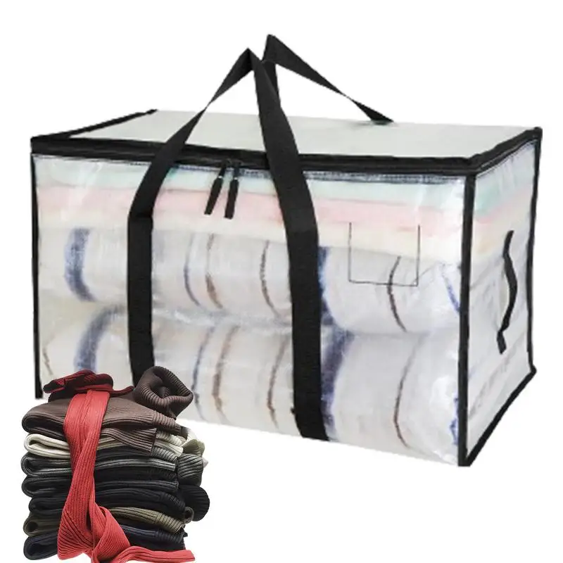 

Storage Bags For Moving Storage Tote Packing Bags Moving Totes Storage Organizer With Zippers & Carrying Handles Alternative