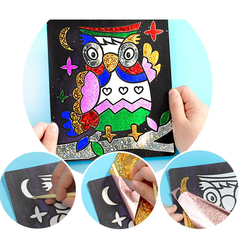 DIY Cartoon Magical Transfer Painting Crafts for Kids Arts and Crafts Toys Children Creative Educational Learning Drawing Toys 3 DIY Cartoon Magical Transfer Painting Crafts for Kids Arts and Crafts Toys Children Creative Educational Learning Drawing Toys 3
