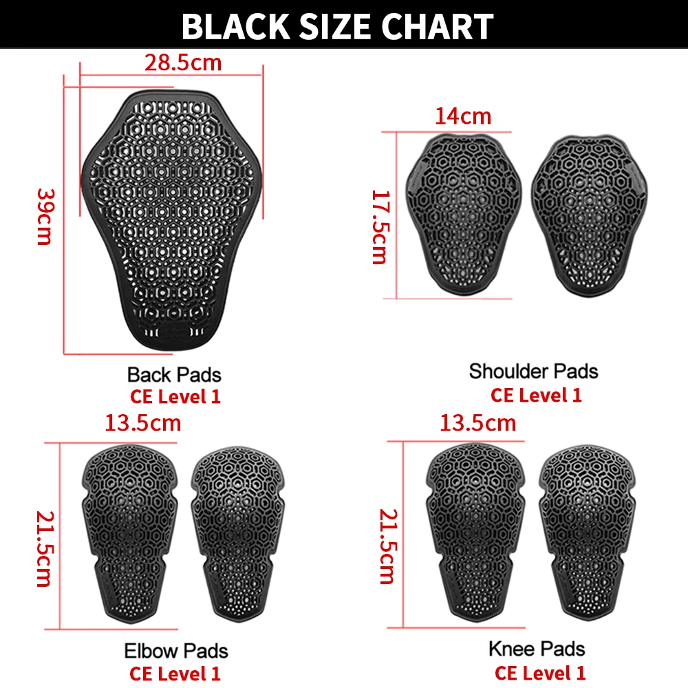 Motorcycle Back Protector Motorcycle Knee Pads Motorcycle Armor Motorcycle Body Armor Body Protector Motorcycle Armor Vest Motorcycle Jackets Motorcycle Armor Pads Motorcycle Armor Accessories WOSAWE Motorcycle Riding Jacket Insert Armor CE Back Protector Rider Shoulder Elbow Knee Pads Motocross Built-in Protective Gear