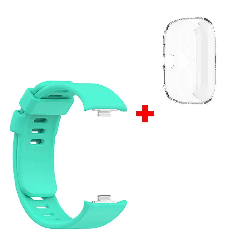 Premium Silicone Watchband and Case for Xiaomi Redmi Watch 4 - Stylish Replacement Strap with Protective Cover