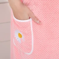 Large Bath towels For Body coral velvet Bath Towels Fashion Lady Wearable Fast Drying Beach Spa Bathrobes Bath Skirt 6