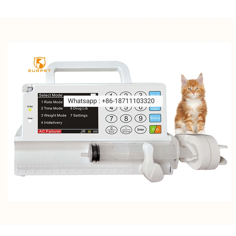 

Min 5ml to Max 50ml Veterinary Syringe Pump Vet Automatic Injector Excellent