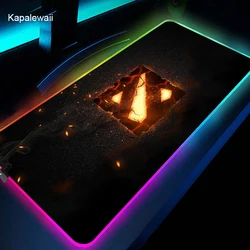 Grand tapis de souris de jeu, 900x400mm, RGB, pour ordinateur portable, taille XXL 