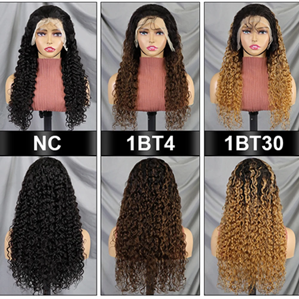 200% Density P4/350 Density HD Lace Front Wigs Human Hair with Baby Hair 13x4 Water Curly Lace Frontal Wigs Human Hair for Women_voghion.com