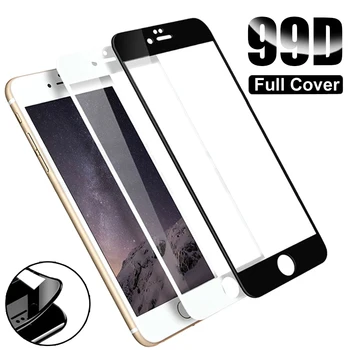 Pellicola Protettiva in Vetro con Bordo Morbido per iPhone 7 8 6 6S SE 2020, Protezione Schermo per iPhone X XS XR 11 12 Pro Max