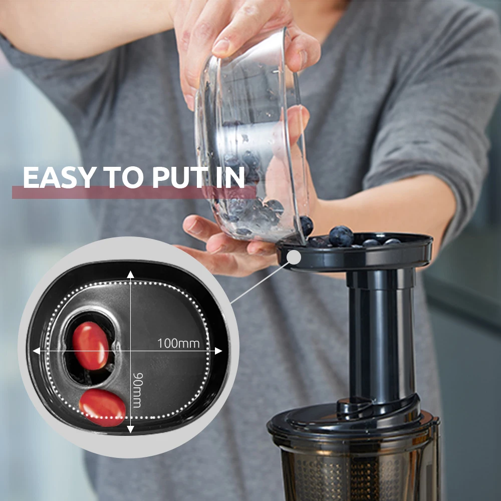 Mini Slow Juicer Screw Cold Press Extractor Patented Filter-Free Electric Fruit Vegetable Juicer Machine Modle-Portabable 2
